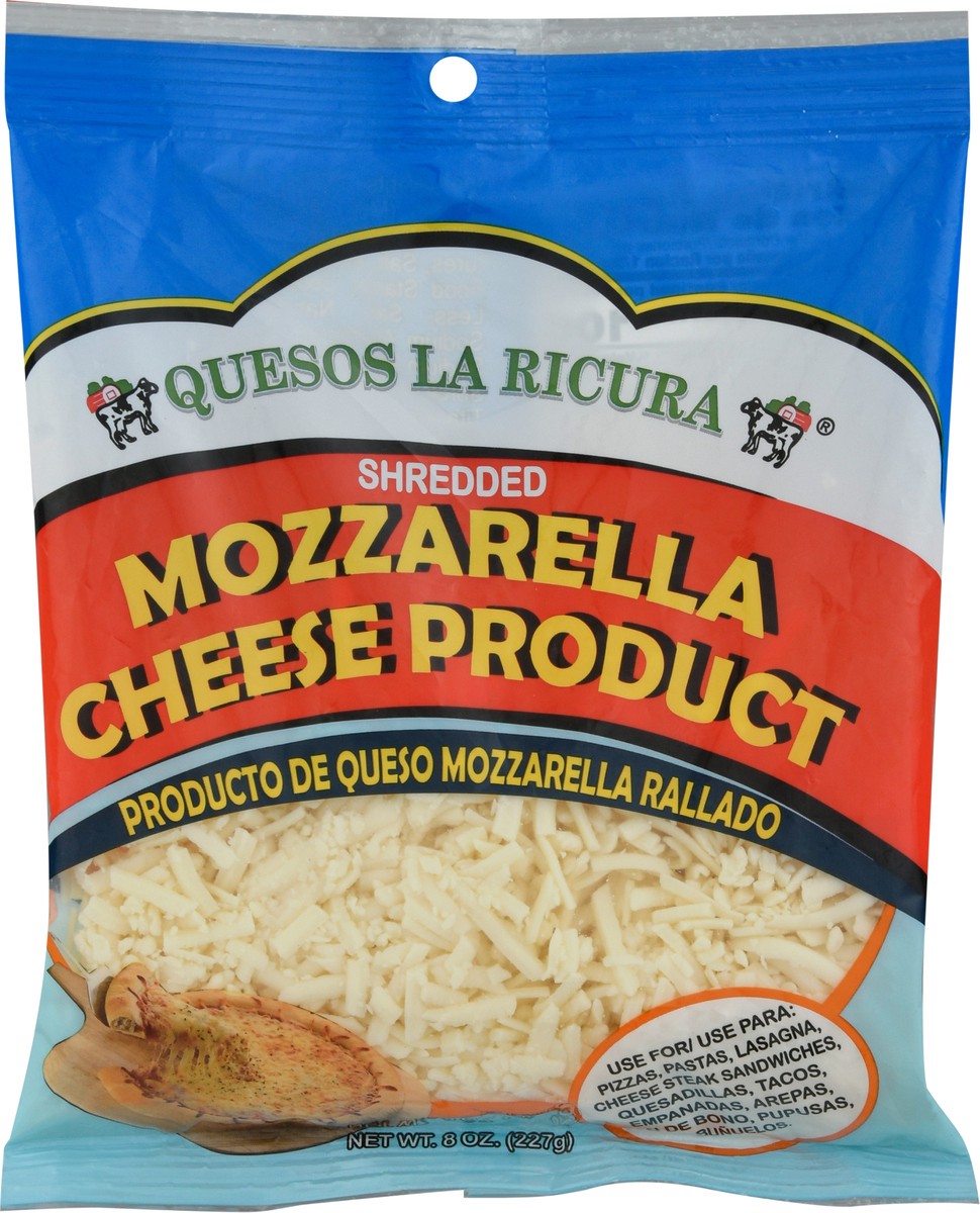 slide 5 of 9, Quesos La Ricura Mozzarella Shredded Cheese Product - 8 oz, 8 oz