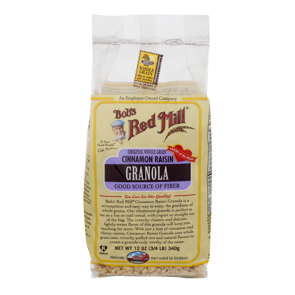 slide 1 of 1, Bob's Red Mill Cinnamon Raisin Granola, 12 oz