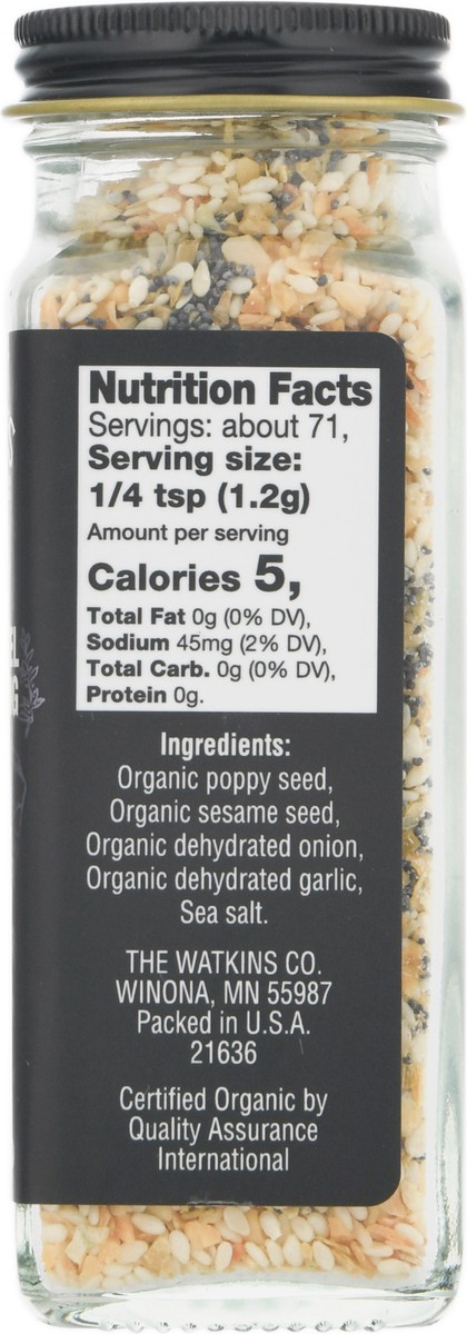 slide 6 of 9, Watkins Organic Everything Bagel, 1 ct