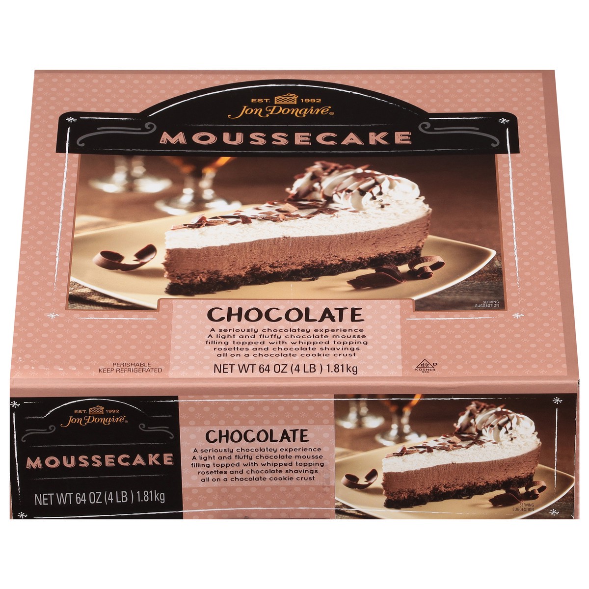 slide 12 of 13, Jon Donaire Chocolate Moussecake 64 oz, 64 oz