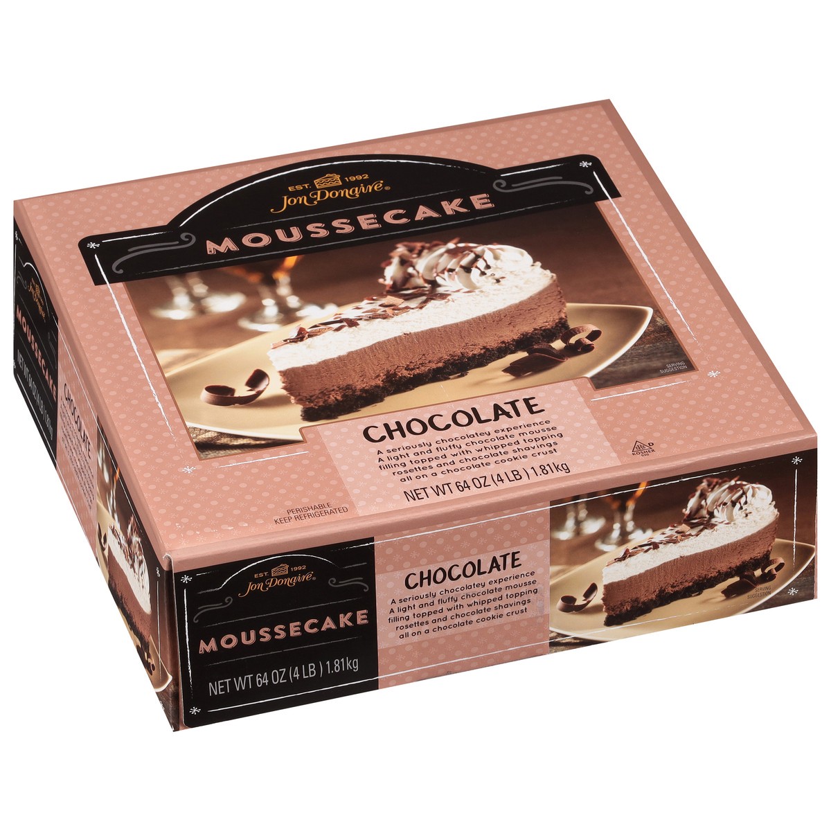 slide 2 of 13, Jon Donaire Chocolate Moussecake 64 oz, 64 oz