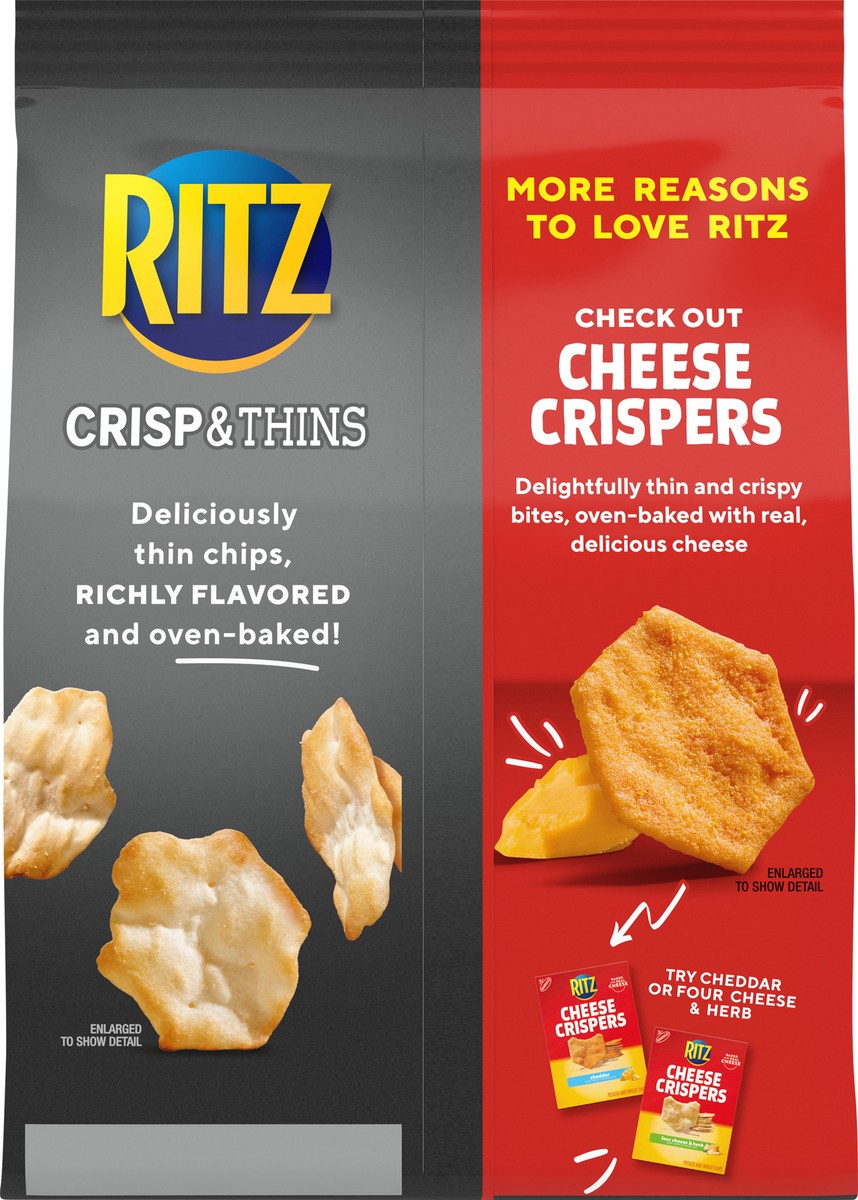 slide 7 of 9, RITZ Crisp and Thins Salt and Vinegar Chips, 7.1 oz, 7.1 oz