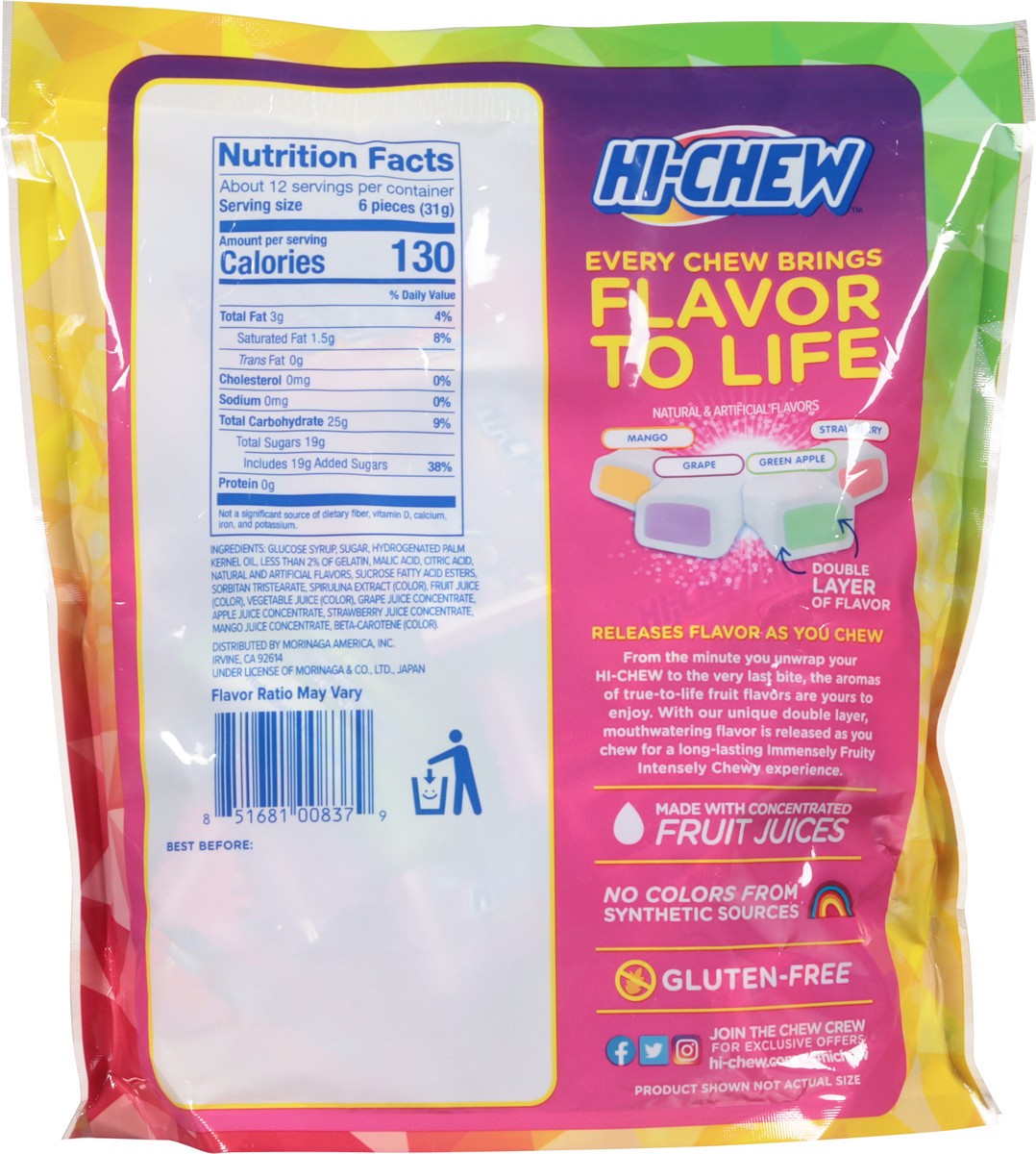 slide 7 of 9, Hi-Chew Original Mix Fruit Chews 12.7 oz, 12.7 oz