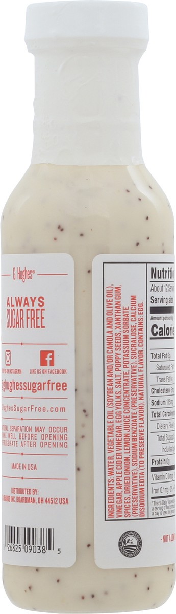 slide 5 of 9, G Hughes Sugar Free Poppyseed Salad Dressing 12 fl oz, 12 fl oz