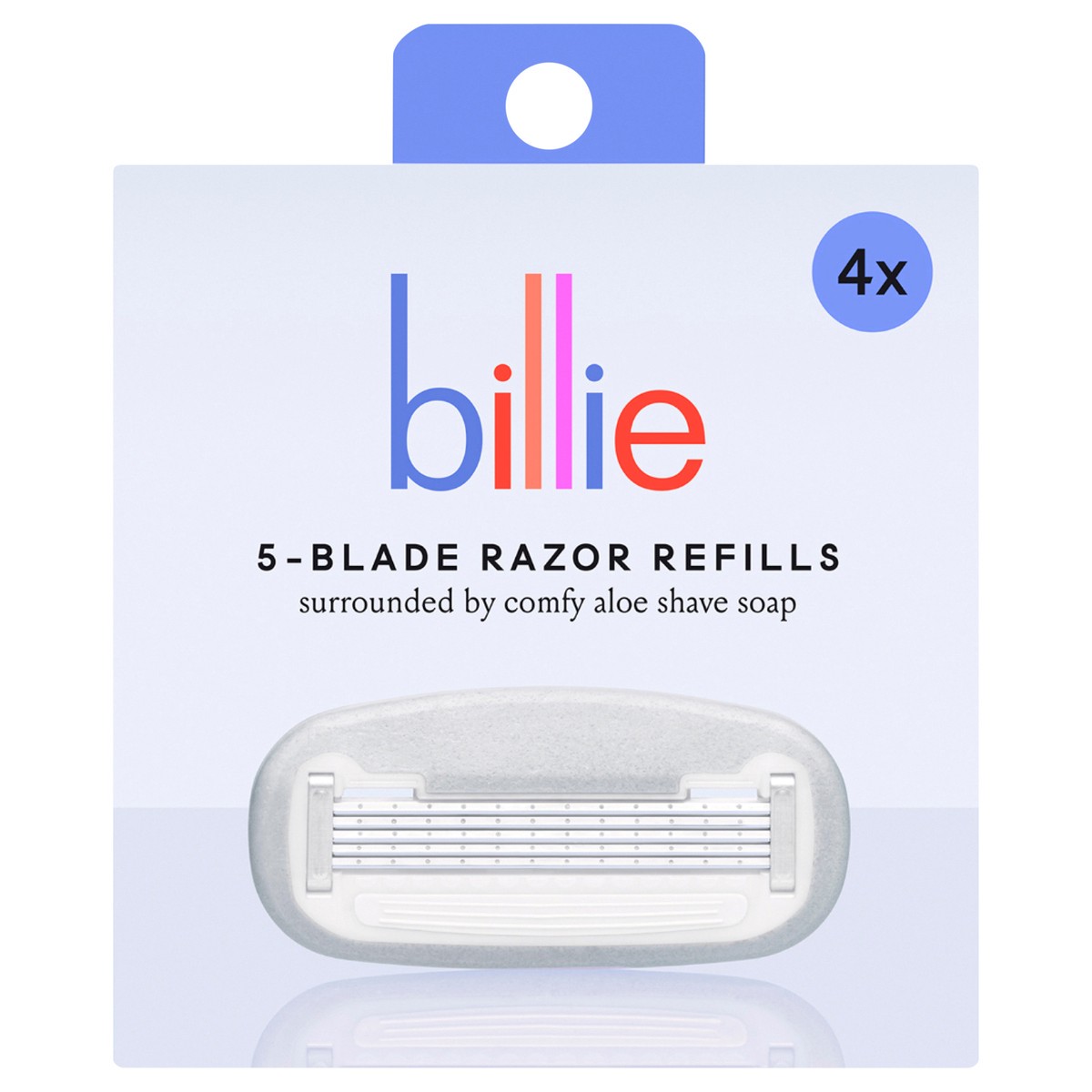 slide 1 of 3, Billie Women’s Razor 5-Blade Refills - 4 count, 4 ct