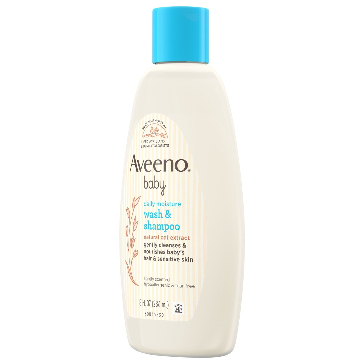 slide 5 of 7, Aveeno Lightly Scented Baby Bath Wash & Shampoo, 8 fl oz