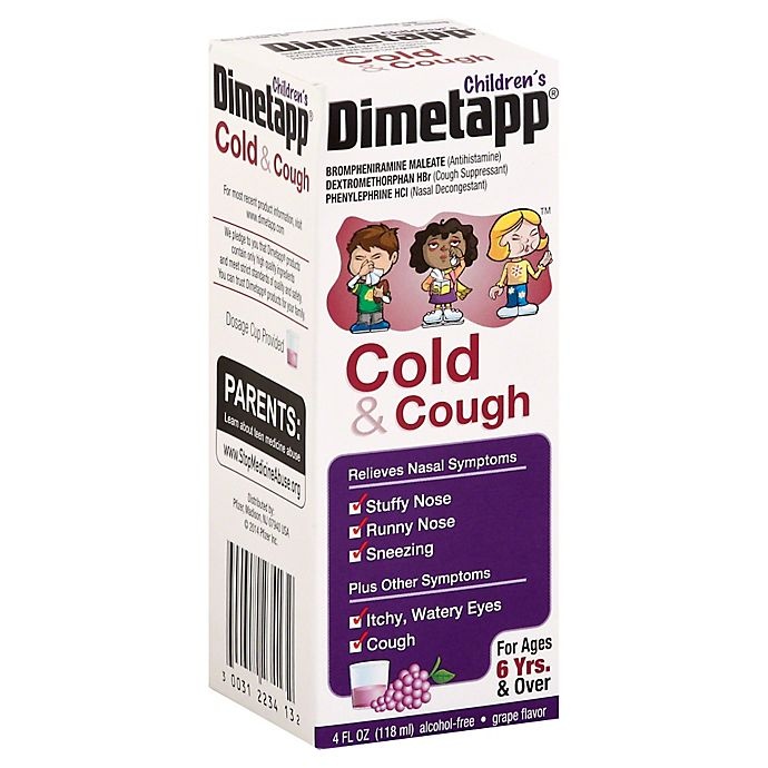 slide 1 of 7, Dimetapp Children's Cold Cough Grape, 4 oz