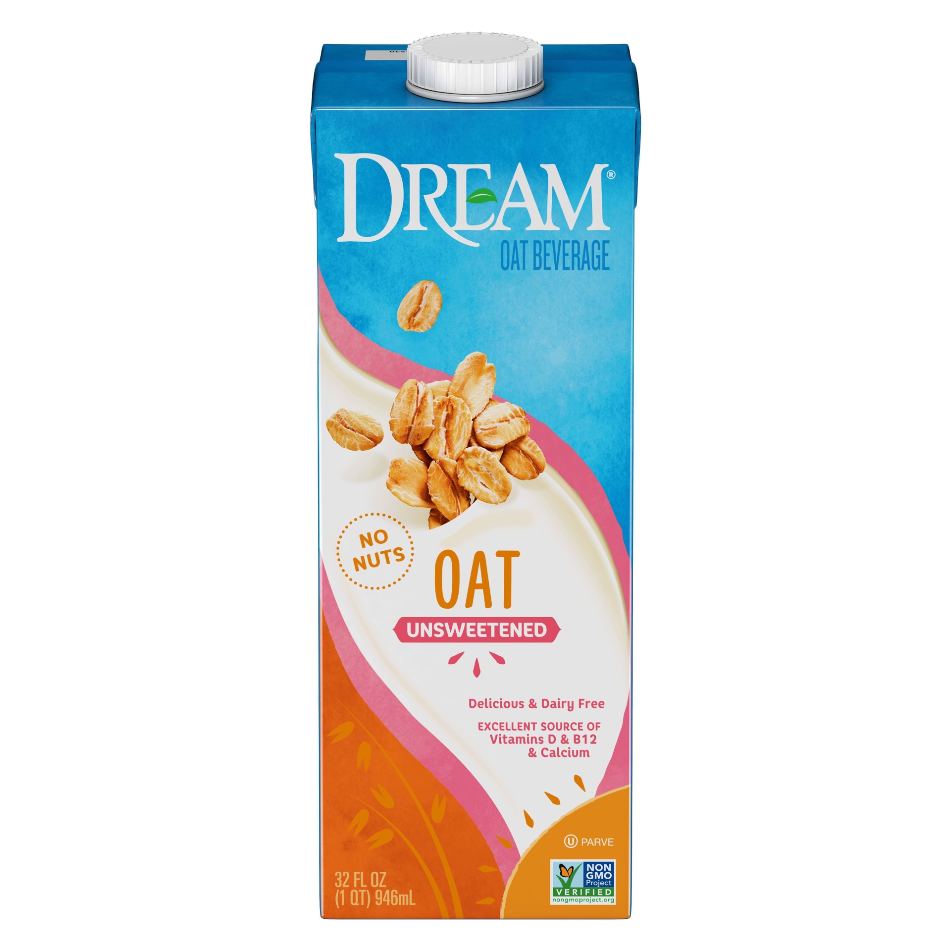 slide 1 of 1, Dream Oat Dream Oat Non-Dairy Beverage Unsweetened 32oz, 32 oz