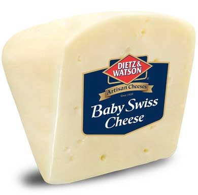 slide 1 of 1, Dietz & Watson Baby Swiss Cheese, Per lb, per lb