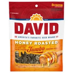 DAVID Jumbo Sunflower Seeds, Honey Roasted Flavor, 5.25 oz.