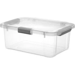 Sterilite 20 qt Hinged Lid Latch Box