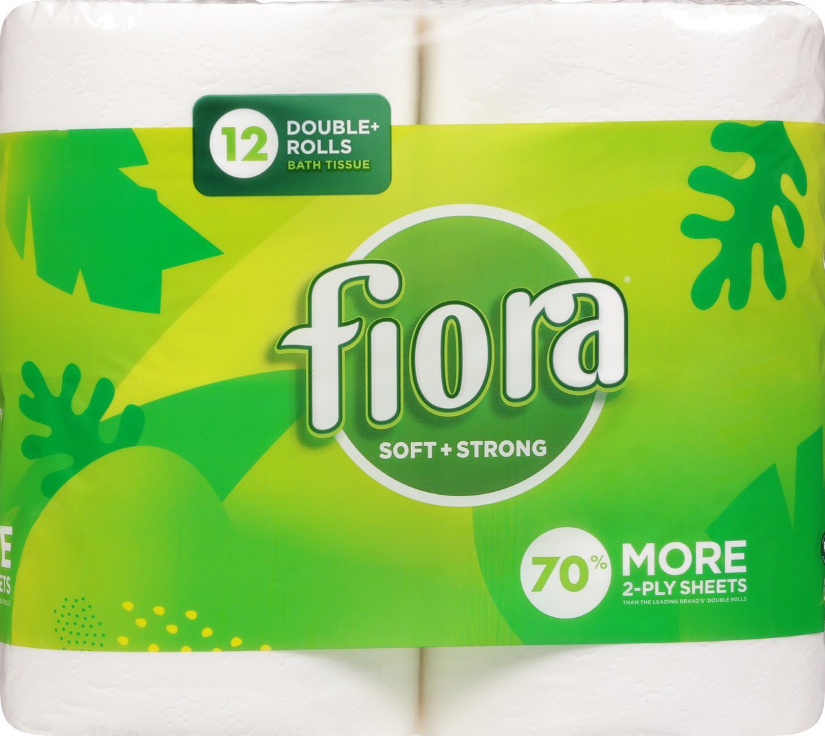 slide 11 of 11, Fiora 2-Ply Sheets Soft + Strong Bath Tissue 12 Rolls, 12 ct