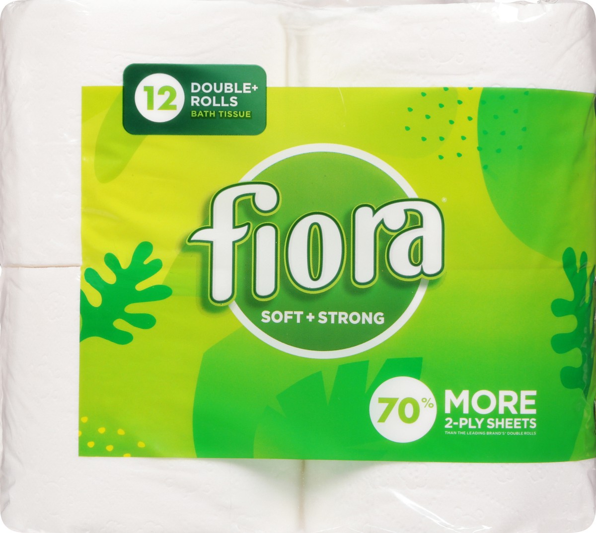 slide 10 of 11, Fiora 2-Ply Sheets Soft + Strong Bath Tissue 12 Rolls, 12 ct