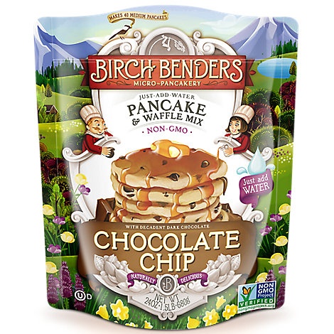 slide 1 of 1, Birch Benders Pancake & Waffle Mix Chocolate Chip, 24 oz