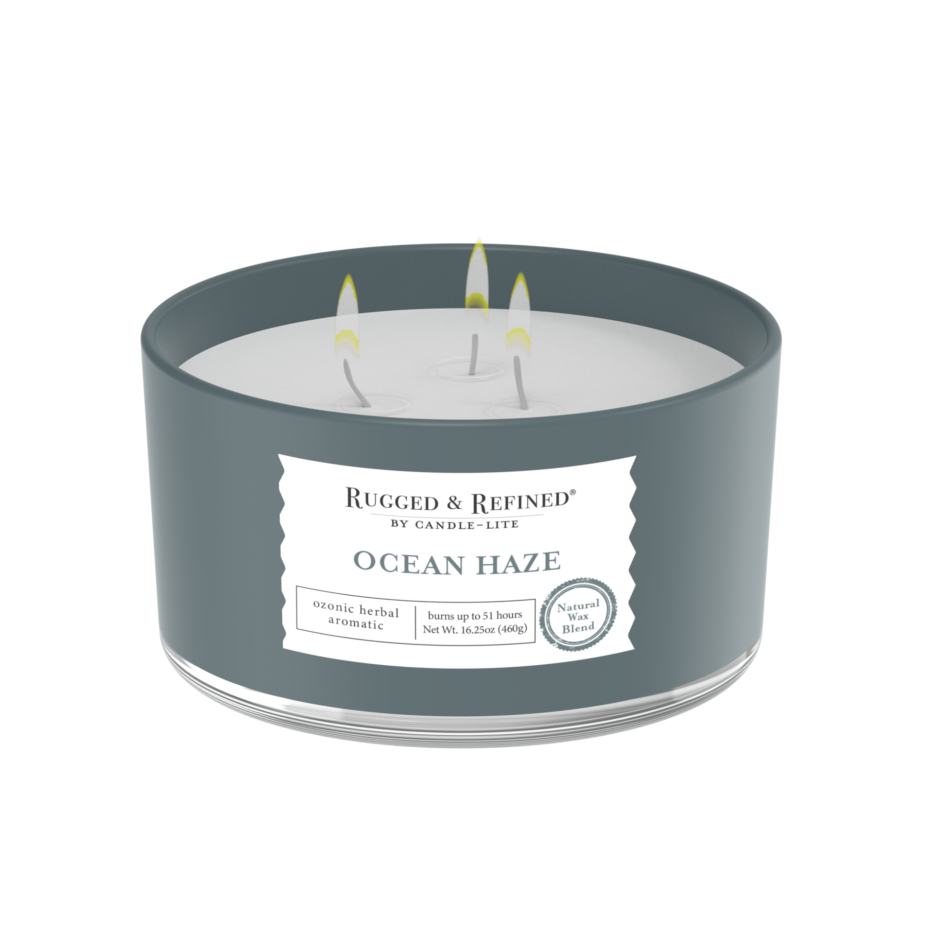 slide 3 of 5, Rugged & Refined Ocean Haze Candle 1 ea, 1 ct
