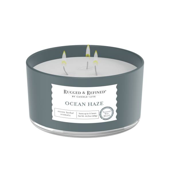 slide 4 of 5, Rugged & Refined Ocean Haze Candle 1 ea, 1 ct