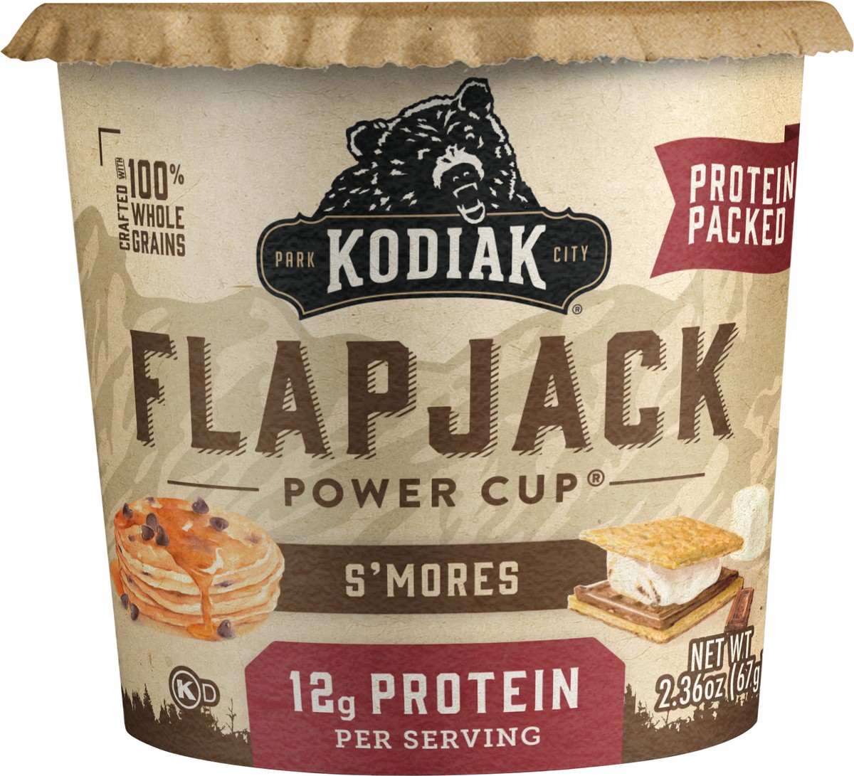 slide 3 of 4, Kodiak Cakes Flapjack Power Cup, S'mores, 2.36 oz, 2.36 oz