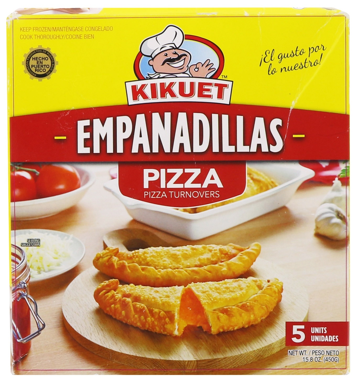 slide 1 of 1, Kikuet Empanadillas Pizza Turnovers, 12 oz