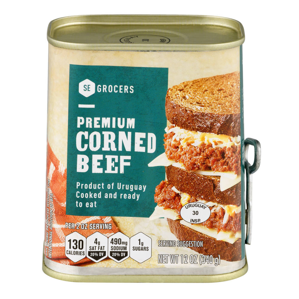 slide 1 of 1, SE Grocers Premium Corned Beef, 12 oz