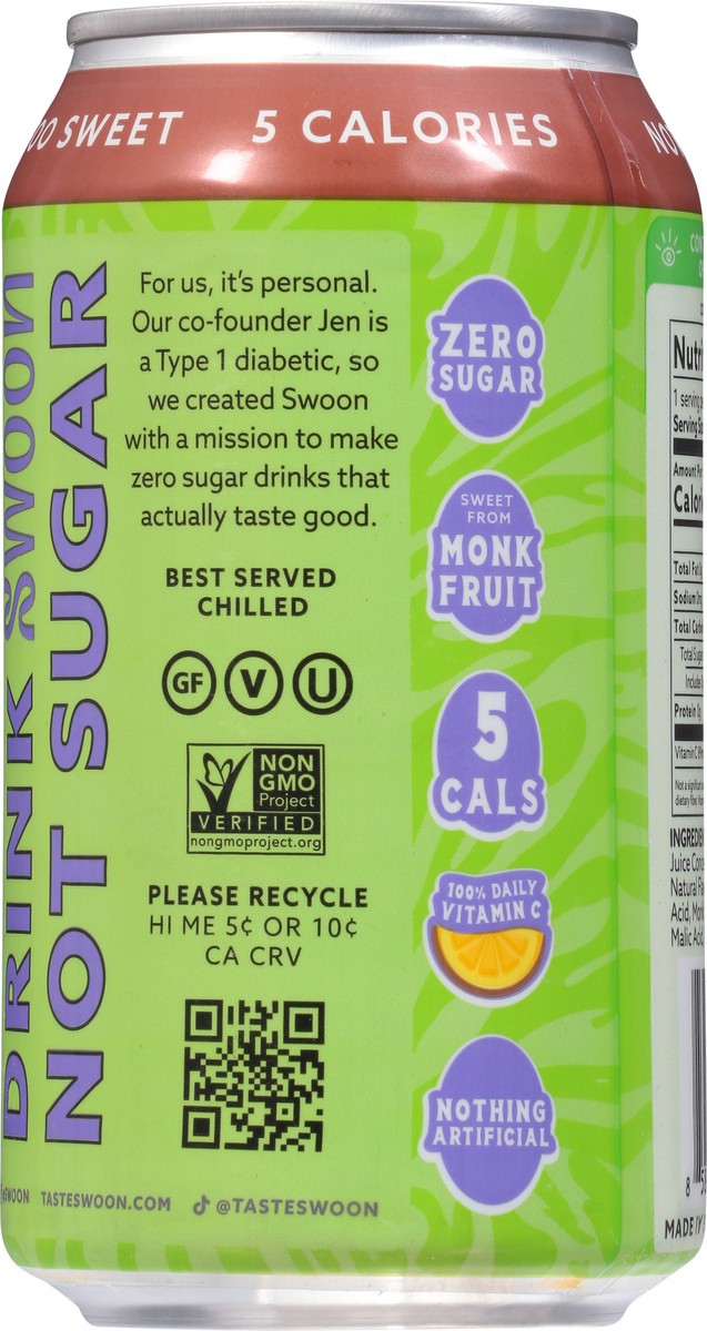 slide 2 of 9, Swoon Zero Sugar Half and Half Lemonade - 12 fl oz, 12 fl oz