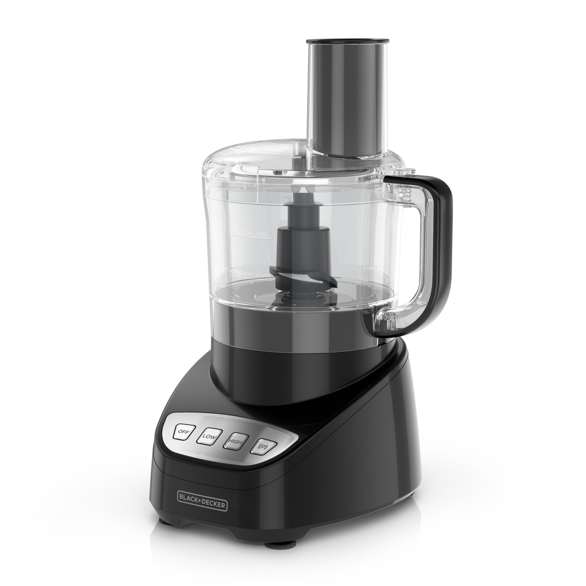 slide 1 of 12, BLACK+DECKER Black + Decker 8-Cup Food Processor - Black, 1 ct