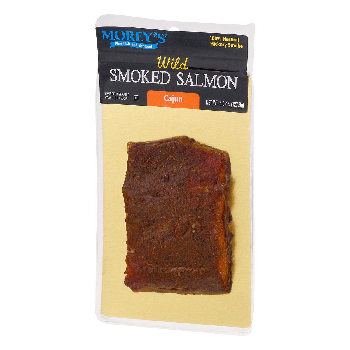 slide 3 of 9, Morey's Cajun Smoked Salmon, 4.5 oz