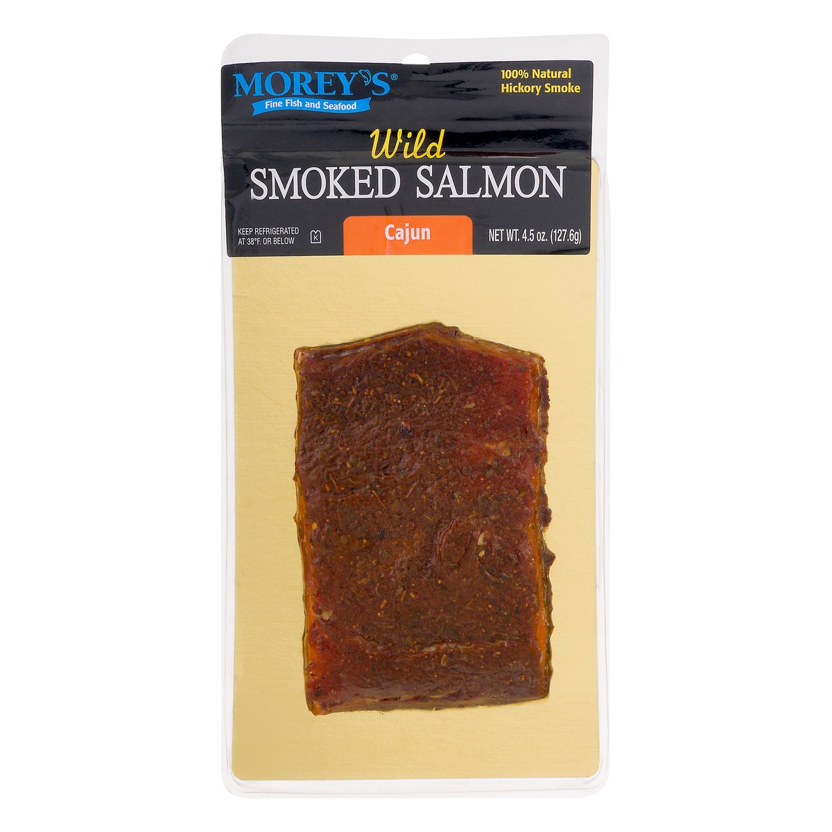 slide 1 of 9, Morey's Cajun Smoked Salmon, 4.5 oz