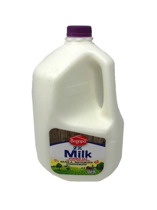 slide 1 of 1, Bogopa 2% Reduced Fat Milk Gallon, 128 fl oz