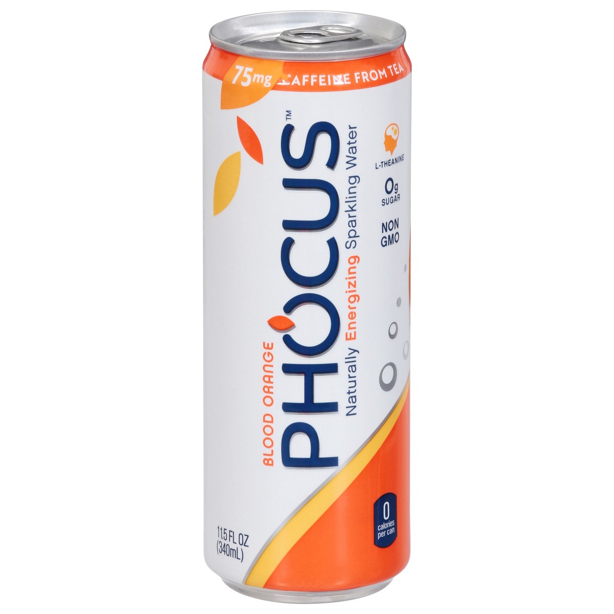 slide 2 of 11, Phocus Blood Orange Sparkling Water 11.5 fl oz Can, 11.5 fl oz