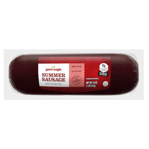 slide 1 of 1, Giant Eagle Summer Sausage, 16 oz
