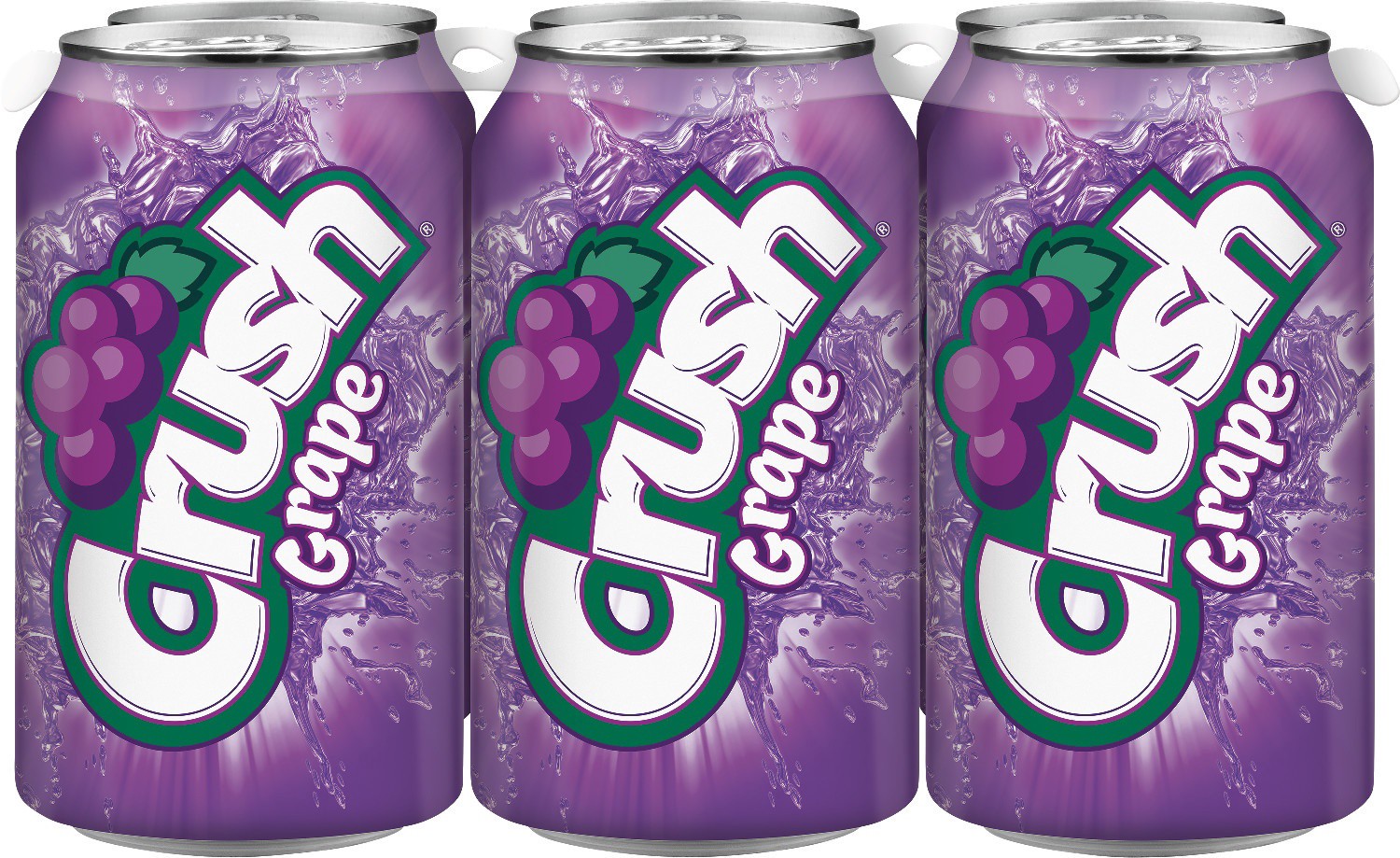 slide 1 of 3, Crush Grape Soda, 12 oz