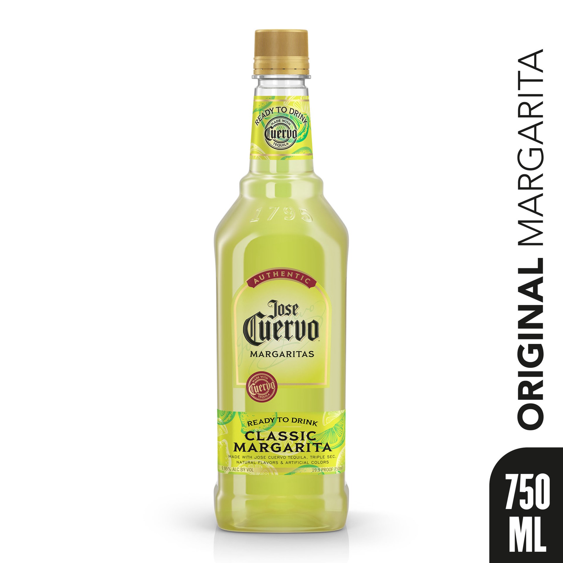 slide 2 of 5, Jose Cuervo Authentic Margarita Classic Lime Ready to Drink Cocktail - 750 ml, 750 ml