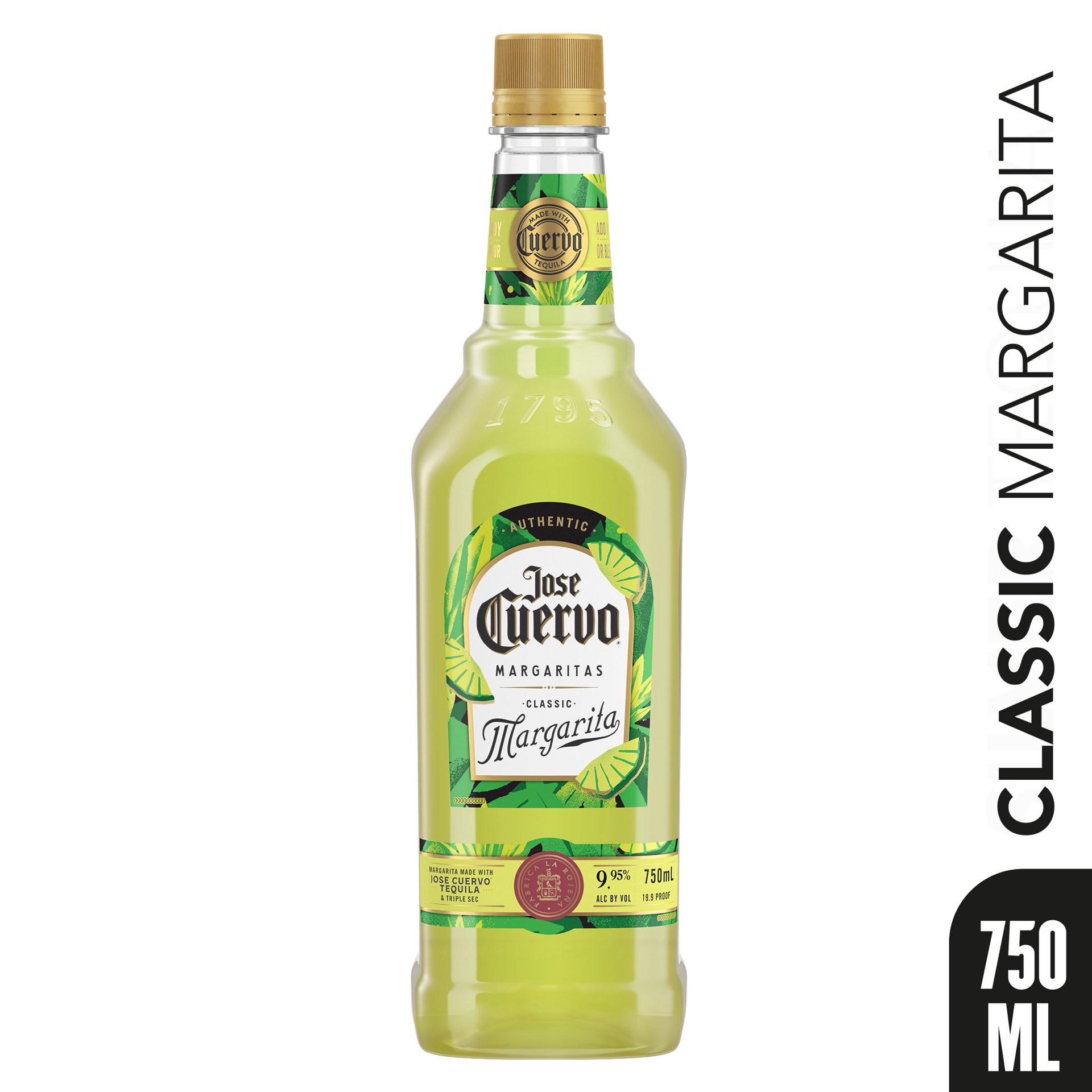 slide 1 of 5, Jose Cuervo Authentic Margarita Classic Lime Ready to Drink Cocktail - 750 ml, 750 ml