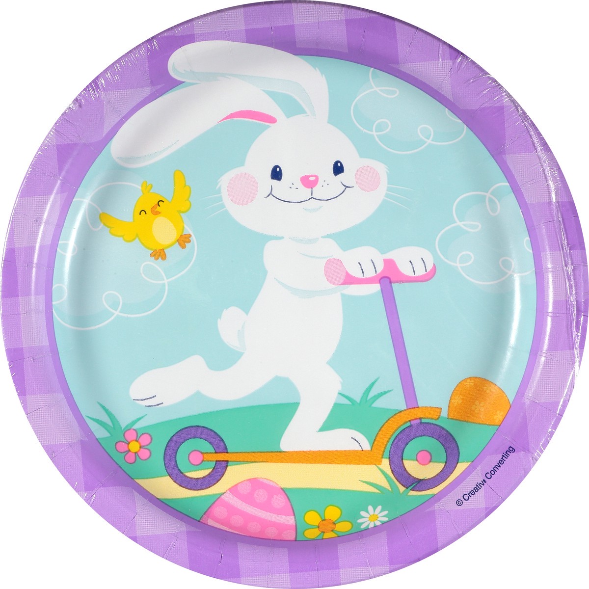 slide 2 of 10, Party Creations Creative Converting Funny Bunny 7In Plate Easter, 8 ct