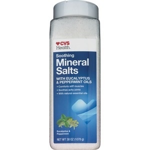 slide 1 of 1, CVS Health Soothing Mineral Salts, Eucalyptus And Peppermint, 38 oz