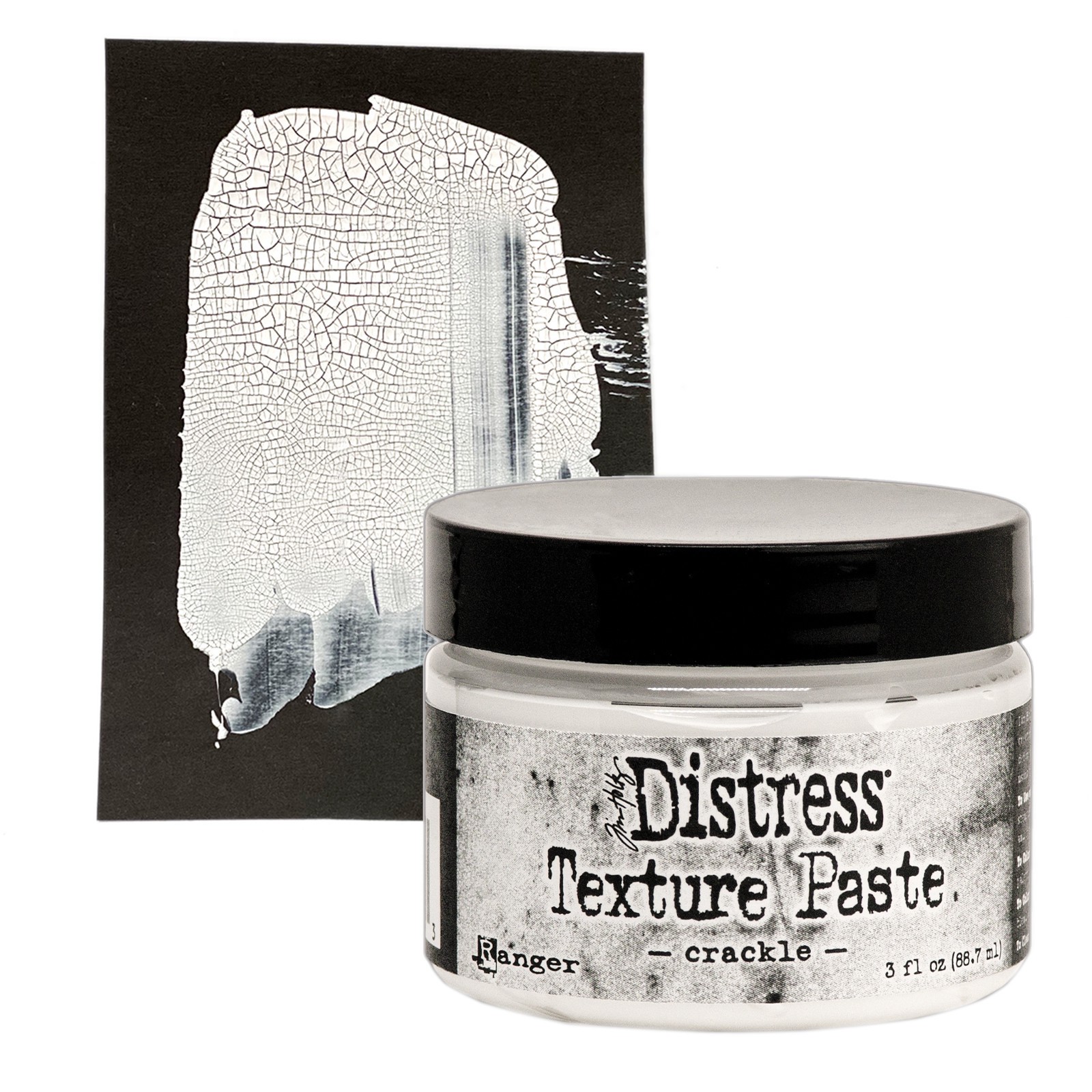 slide 4 of 4, Tim Holtz Distress Crackle Texture Paste, 3 oz