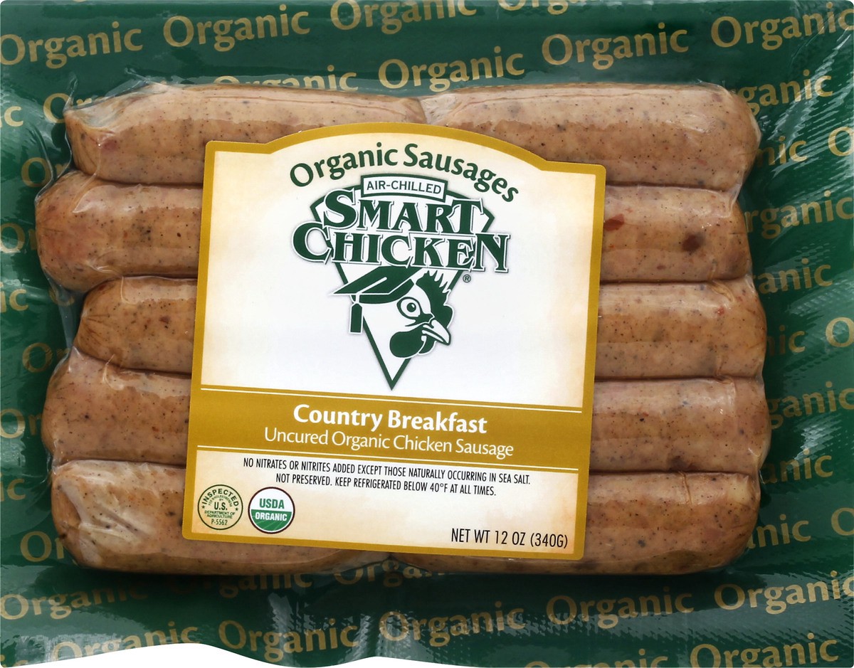 slide 1 of 10, Smart Chicken Country Breakfast Chicken Sausage 12 oz, 12 oz