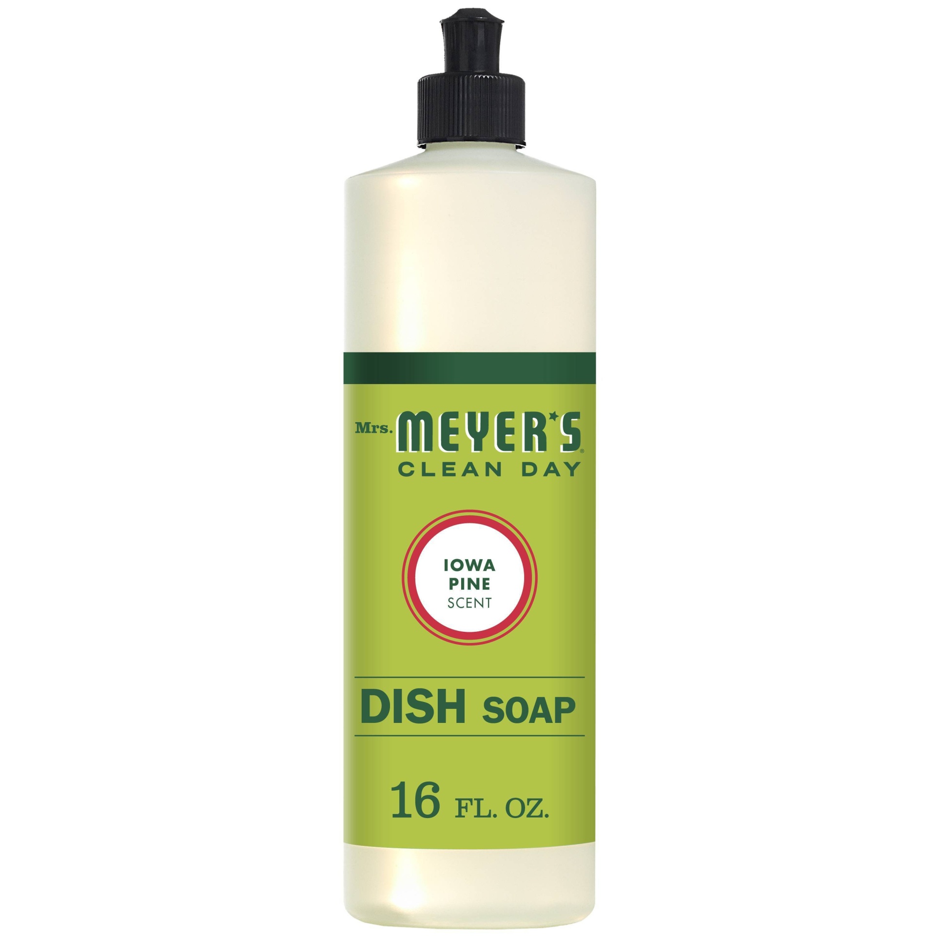 slide 1 of 1, Mrs. Meyer's Clean Day Iowa Pine Holiday Dish Soap - 16 fl oz, 16 fl oz