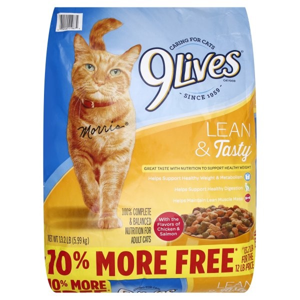 slide 1 of 1, 9Lives Lean N Tasty Adult Cat Food, 211.2 oz