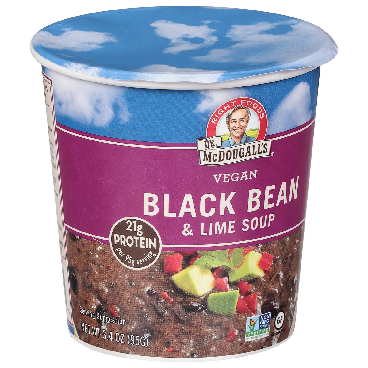 slide 2 of 9, Dr. McDougall's Soup Black Bean & Lime, 