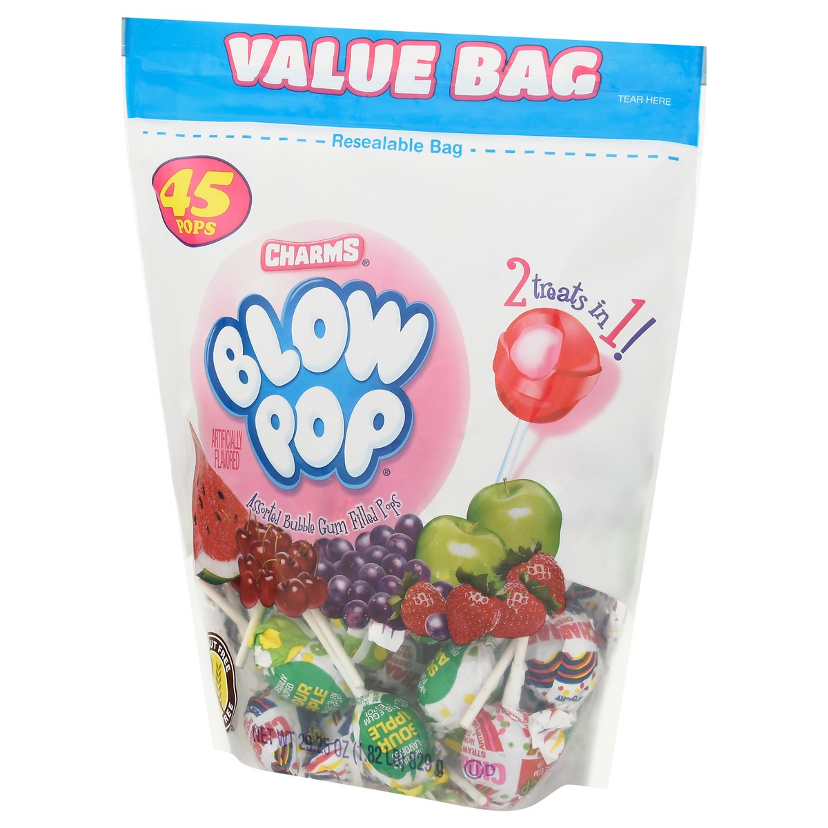 slide 4 of 13, Charms Blow Pop Assorted Candy Value Bag 29.25 oz, 29.25 oz