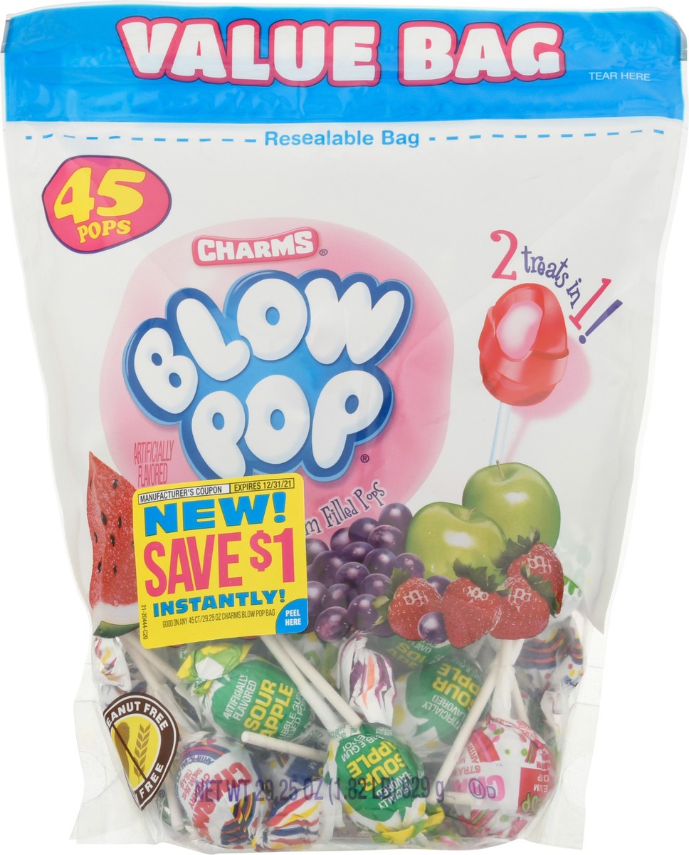 slide 7 of 13, Charms Blow Pop Assorted Candy Value Bag 29.25 oz, 29.25 oz