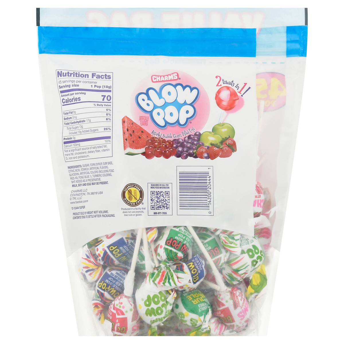 slide 11 of 13, Charms Blow Pop Assorted Candy Value Bag 29.25 oz, 29.25 oz