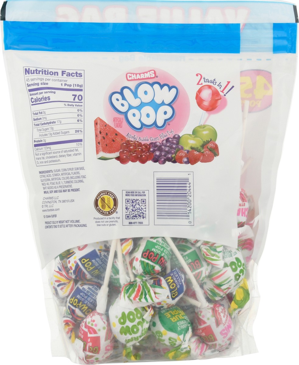slide 10 of 13, Charms Blow Pop Assorted Candy Value Bag 29.25 oz, 29.25 oz