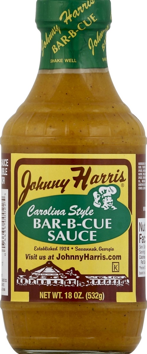 slide 2 of 2, Johnny Harris Bar-Cue Sauce, Carolina Style - 18 oz, 18 oz
