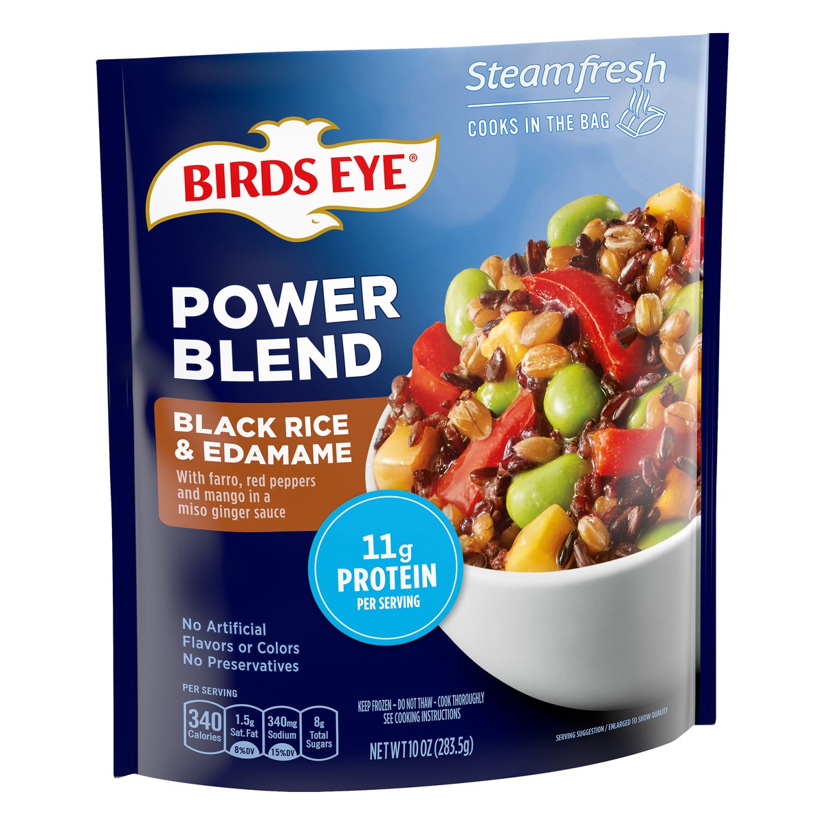 slide 7 of 8, Birds Eye Black Rice & Edamame Power Blend 10 oz, 10 oz