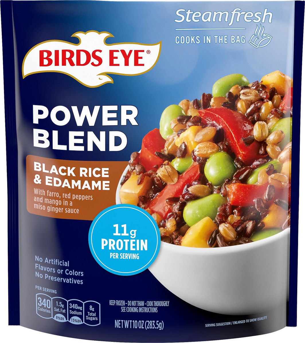 slide 1 of 8, Birds Eye Black Rice & Edamame Power Blend 10 oz, 10 oz