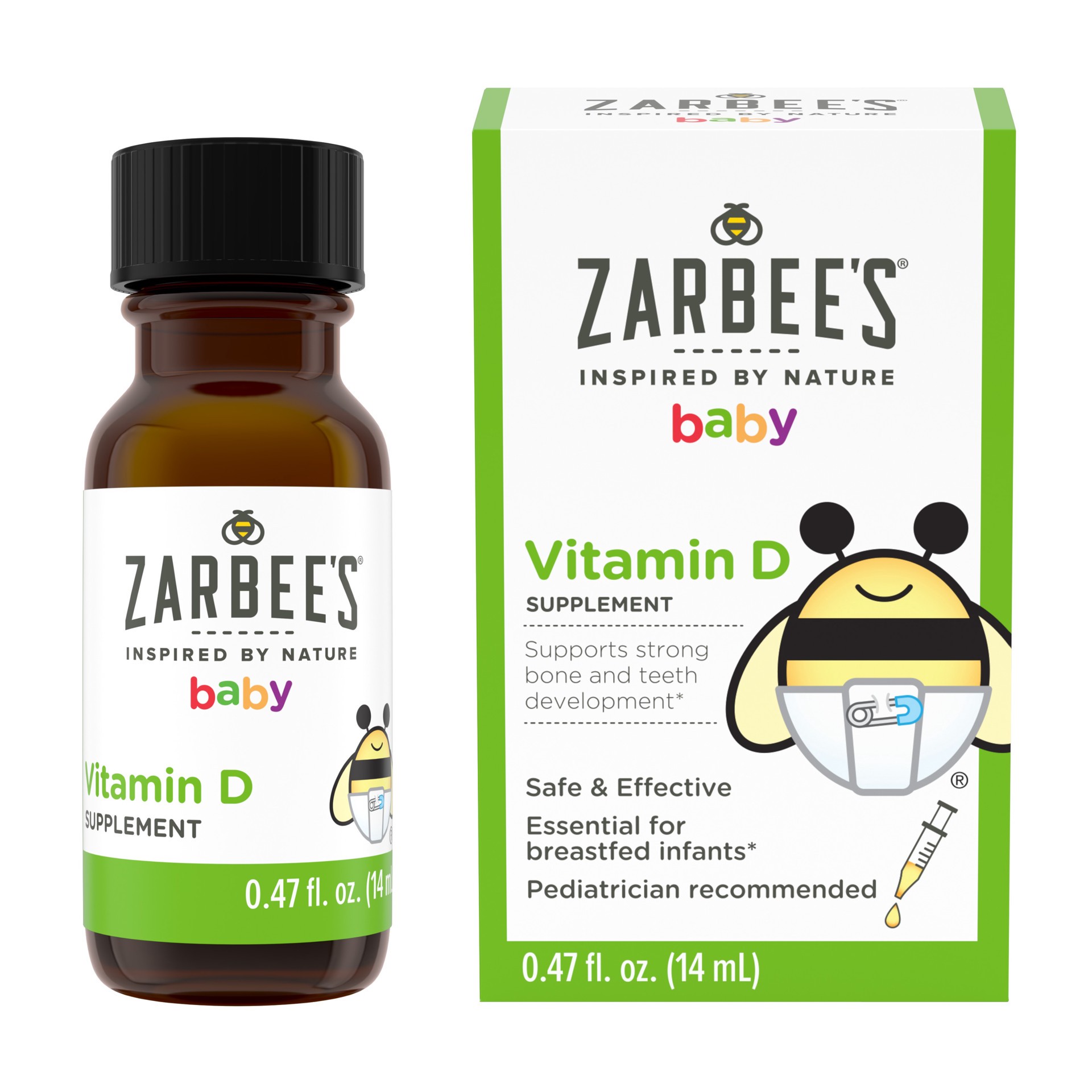 slide 5 of 5, Zarbee's Naturals Zarbees Naturals Baby Vitamin D Drops, 0.47 fl oz