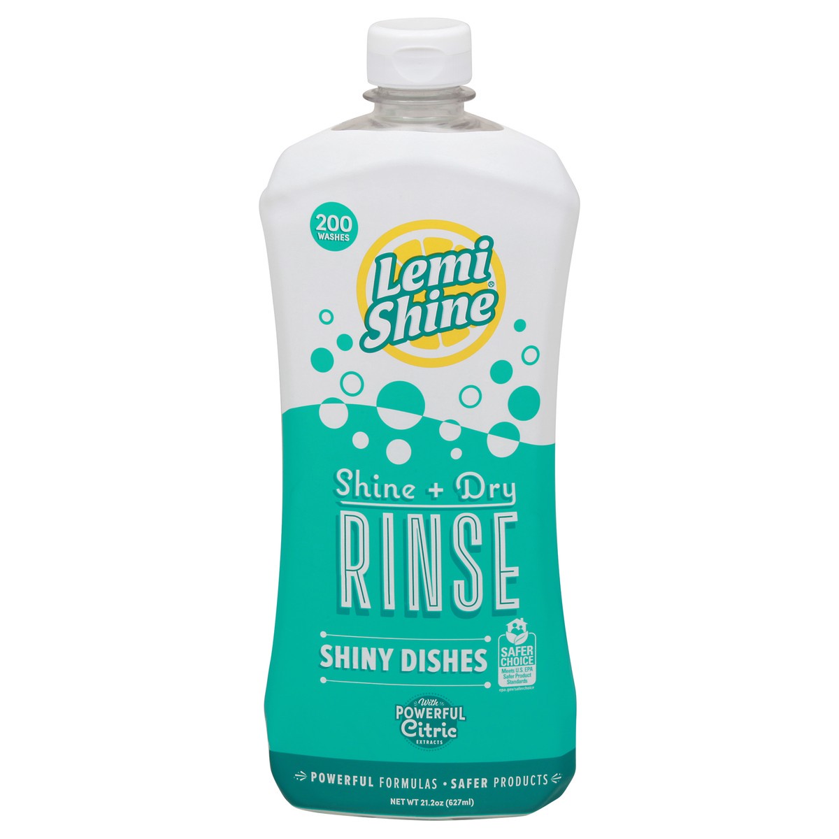 slide 1 of 9, Lemi Shine Shiny Dishes Shine + Dry Rinse 21.2 oz, 21.2 oz