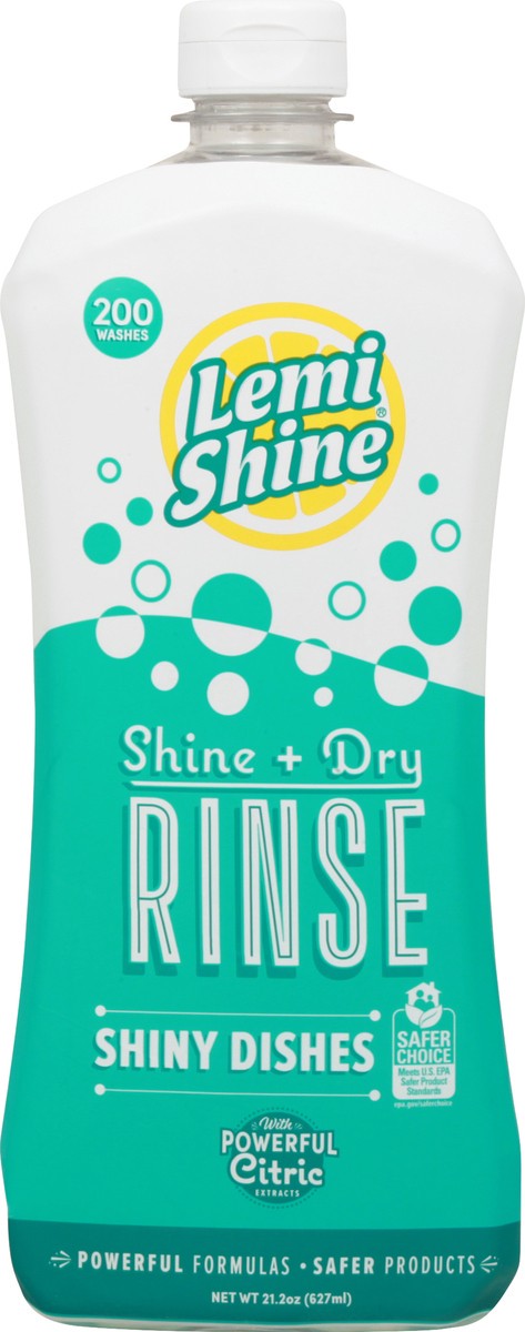 slide 6 of 9, Lemi Shine Shiny Dishes Shine + Dry Rinse 21.2 oz, 21.2 oz